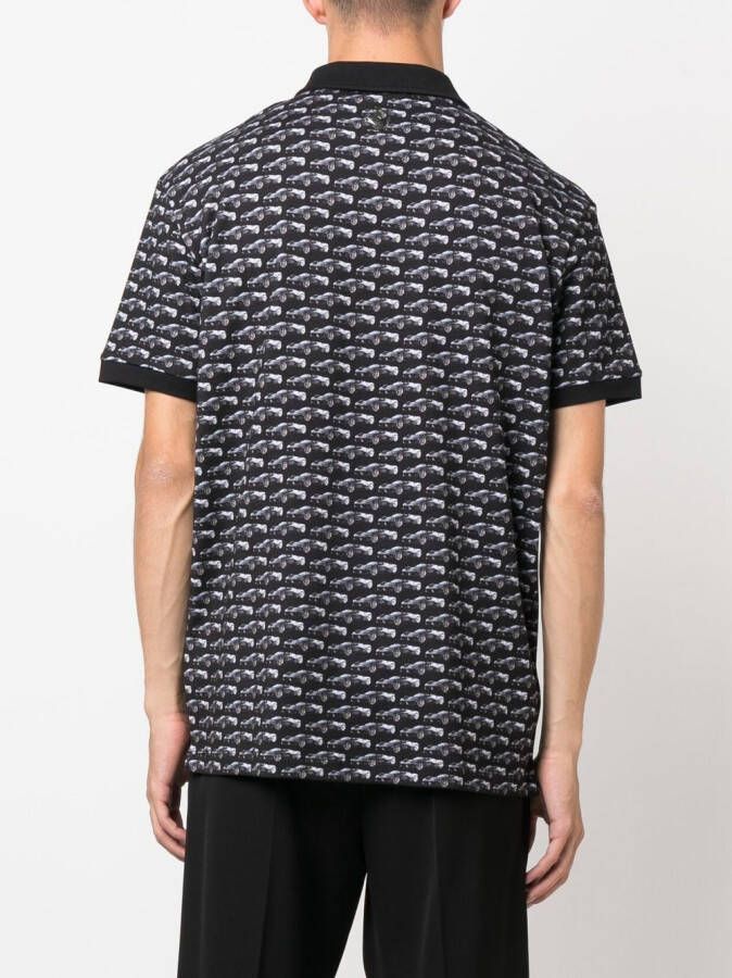 Ferrari Poloshirt met print Zwart