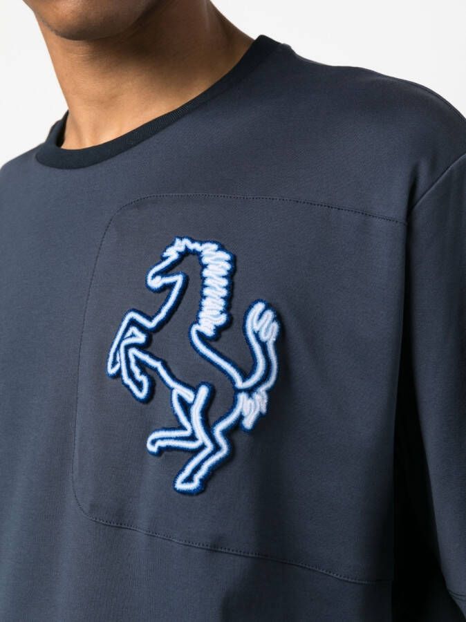 Ferrari T-shirt met print Blauw