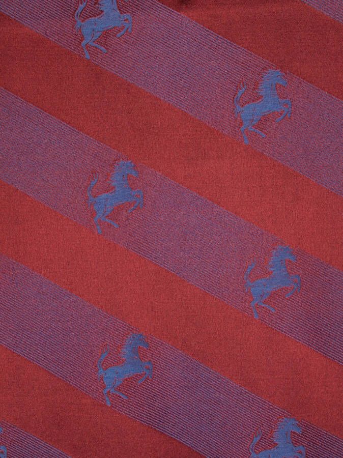 Ferrari Sjaal met borduurwerk Blauw