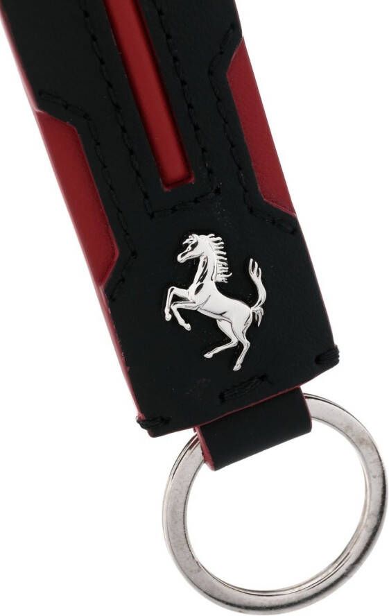 Ferrari Sleutelhanger met logoplakkaat Zwart