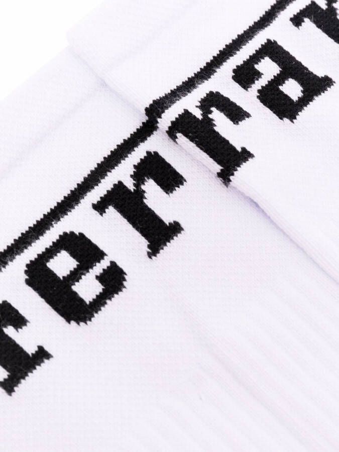 Ferrari Sokken met gebreid logo Wit