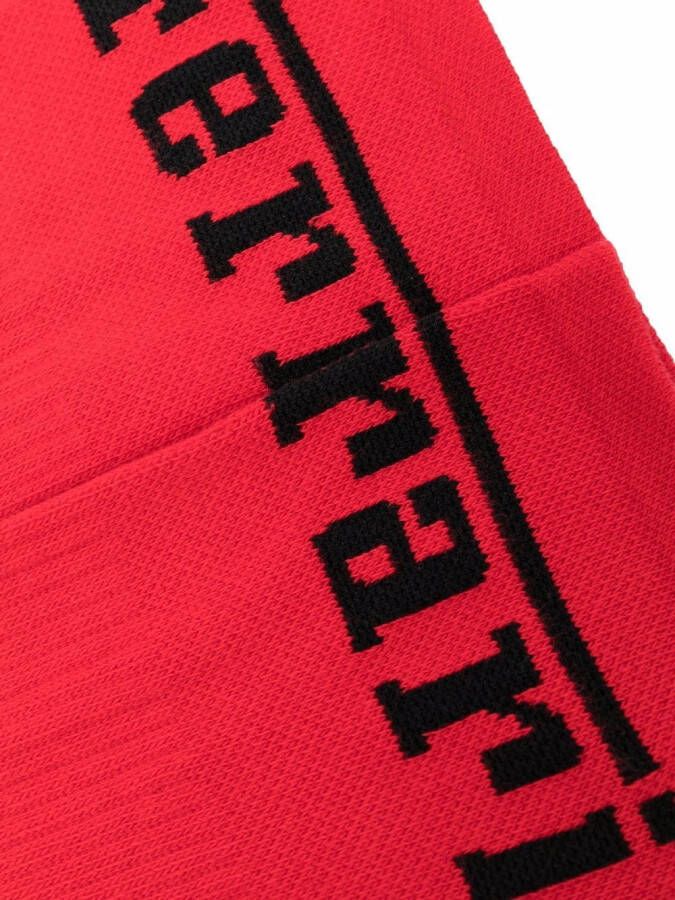 Ferrari Sokken met logoprint Rood