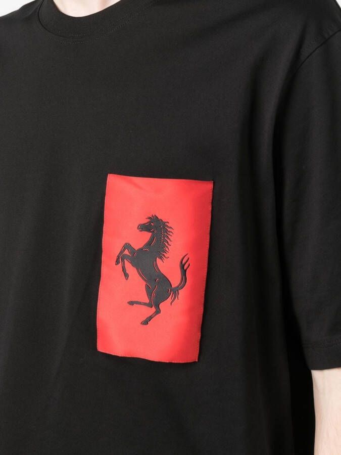 Ferrari T-shirt met logopatch Zwart