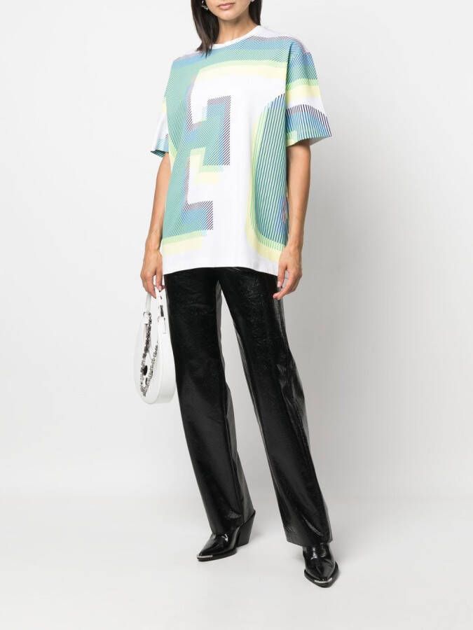 Ferrari T-shirt met print Wit