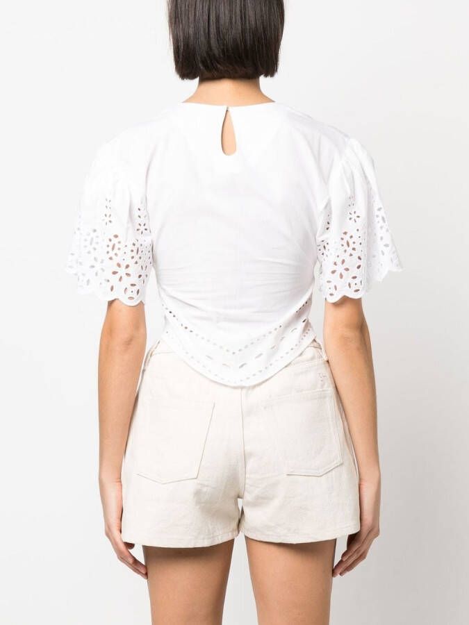 Filippa K Blouse met borduurwerk Wit