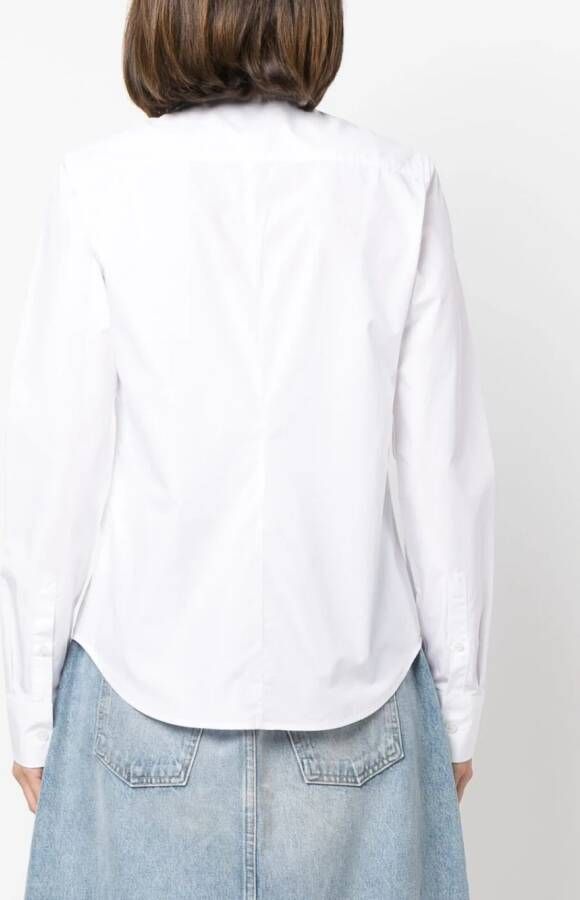 Filippa K chest-pocket poplin shirt Wit