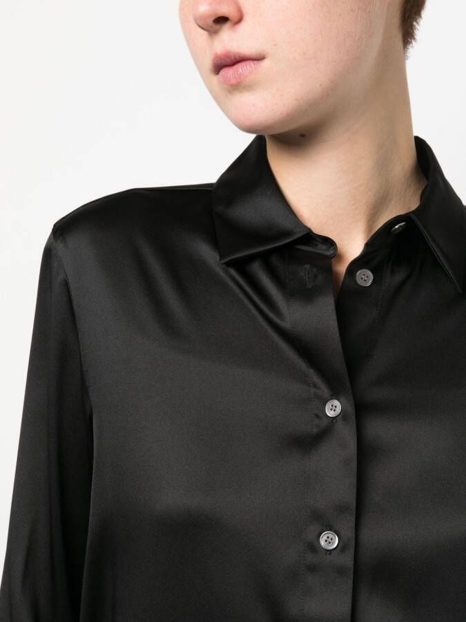 Filippa K Zijden blouse Zwart