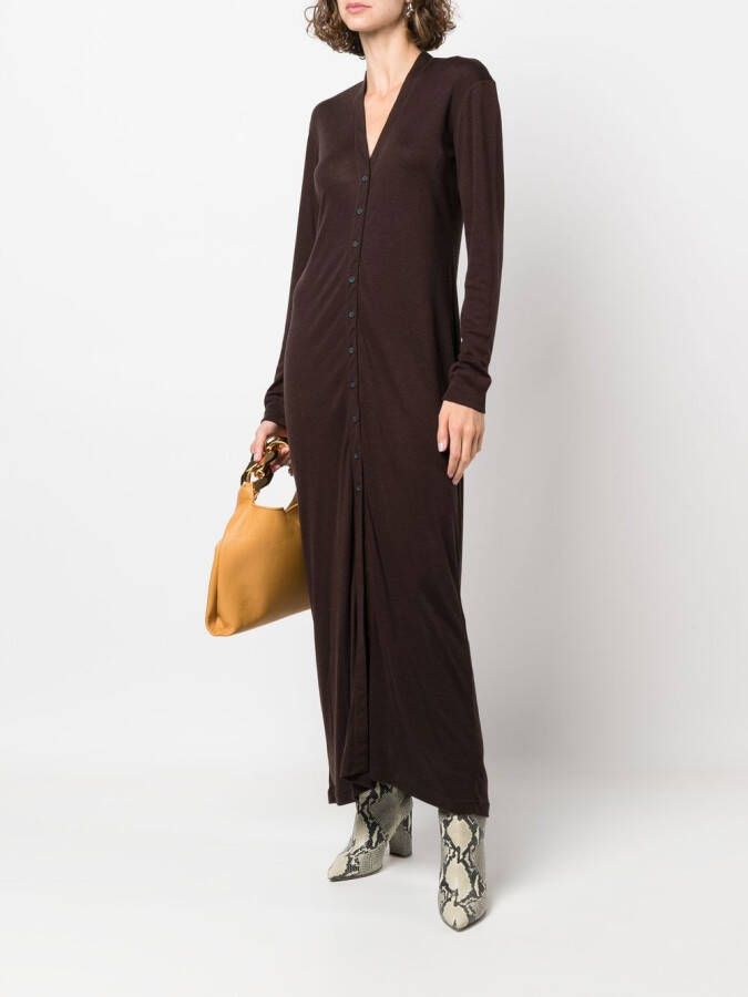 Filippa K Jurk met knopen Bruin Kledingwinkel