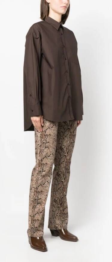 Filippa K Sammy chest-pocket shirt Bruin