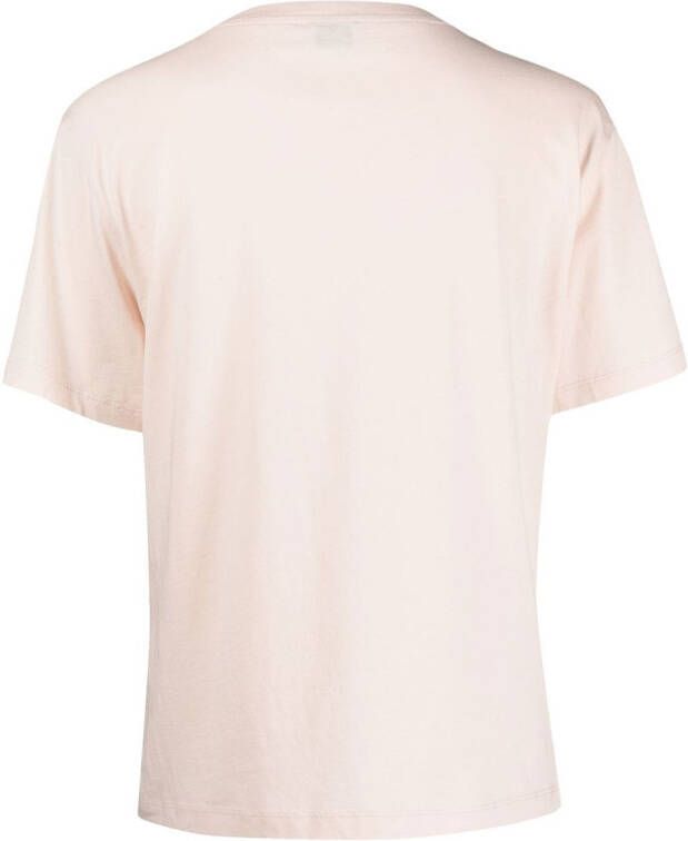 Filippa K T-shirt met V-hals Roze