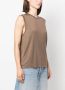 Filippa K V-neck sleeveless T-shirt Bruin - Thumbnail 3