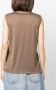 Filippa K V-neck sleeveless T-shirt Bruin - Thumbnail 4