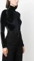 Filippa K zip-up velvet body Zwart - Thumbnail 3