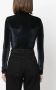 Filippa K zip-up velvet body Zwart - Thumbnail 4