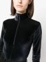Filippa K zip-up velvet body Zwart - Thumbnail 5
