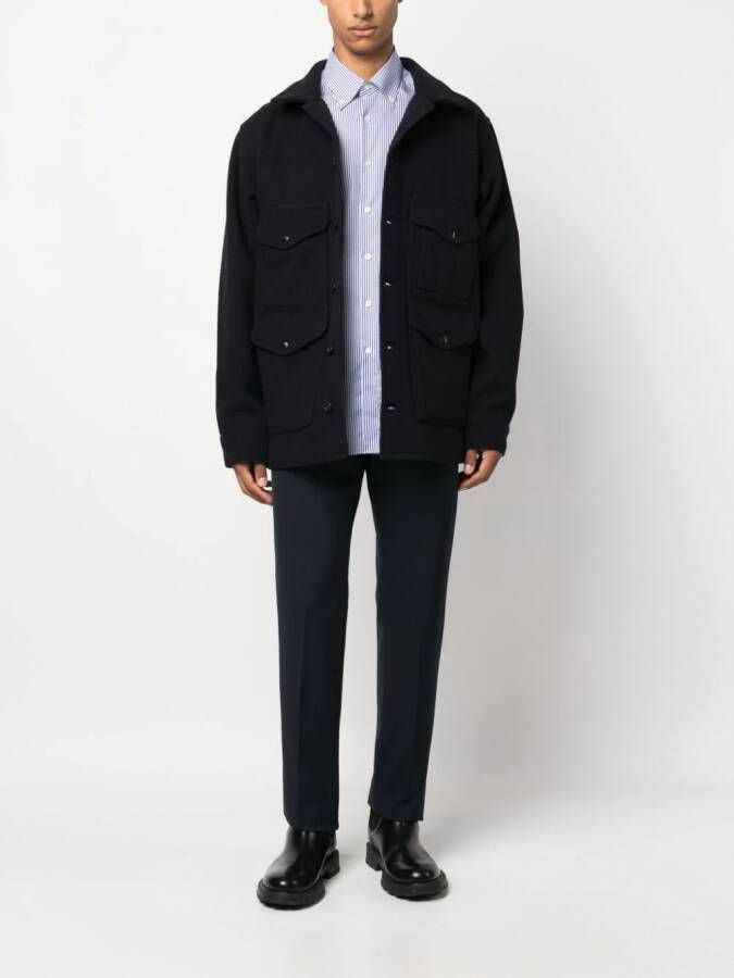 Filson Shirtjack met klepzak Blauw
