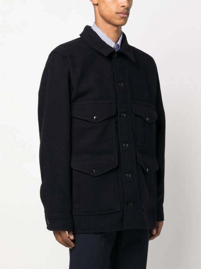 Filson Shirtjack met klepzak Blauw