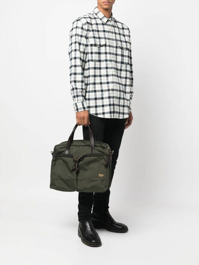Filson Laptoptas met meerdere vakken Groen