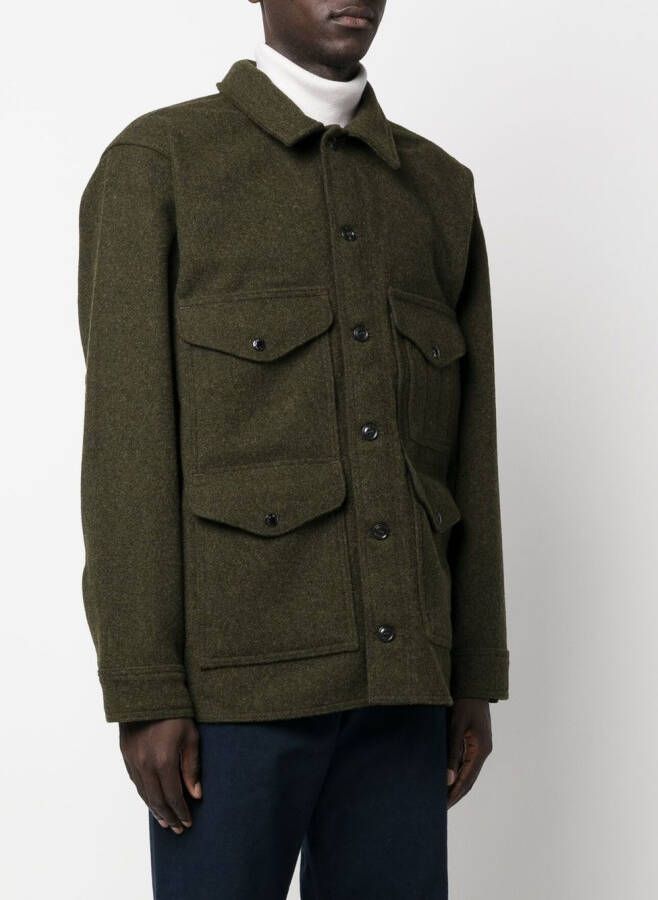 Filson Mackinaw Cruiser wollen shirtjack Groen