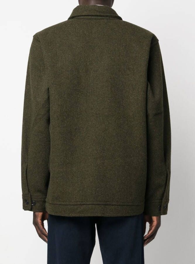 Filson Mackinaw Cruiser wollen shirtjack Groen
