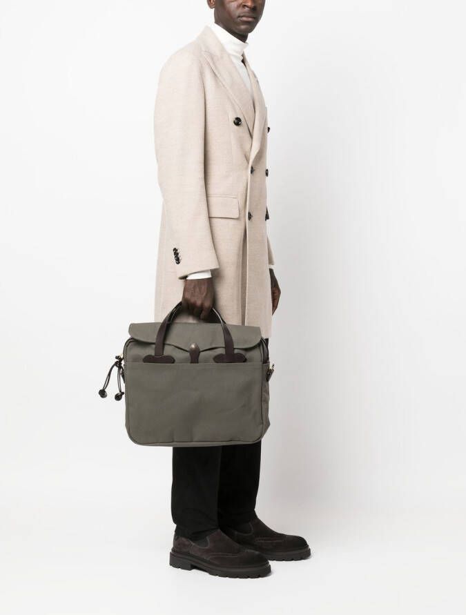 Filson Laptoptas met schouderband Groen