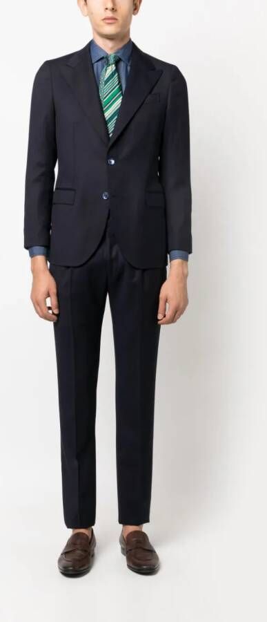 Finamore 1925 Napoli Denim overhemd Blauw