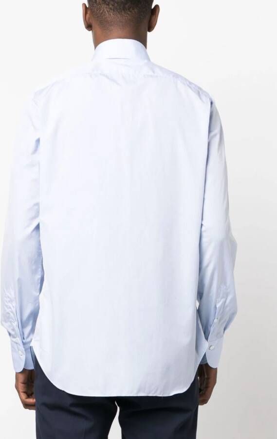 Finamore 1925 Napoli Katoenen overhemd Blauw