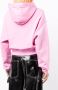 Fiorucci Cropped hoodie Roze - Thumbnail 4