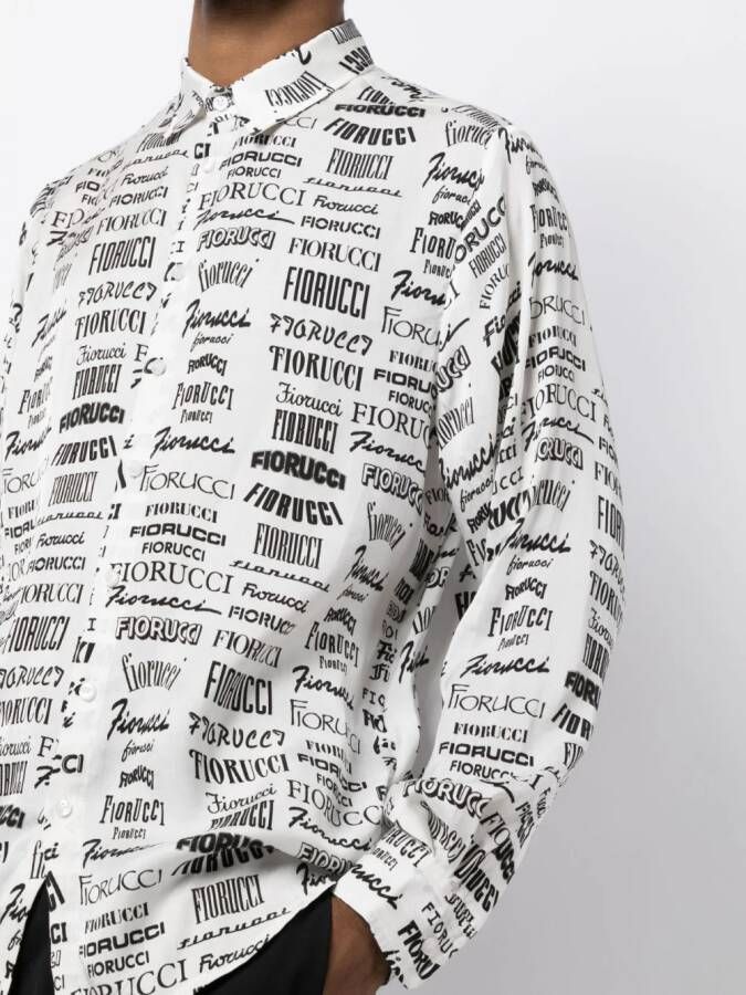 Fiorucci Overhemd met logoprint Wit