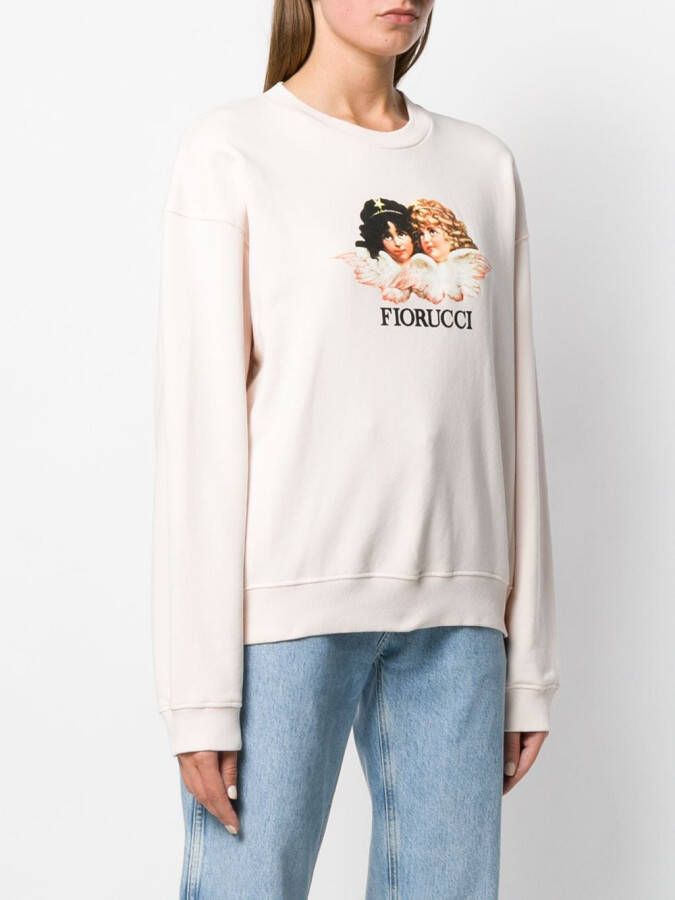 Fiorucci Sweater met print Roze