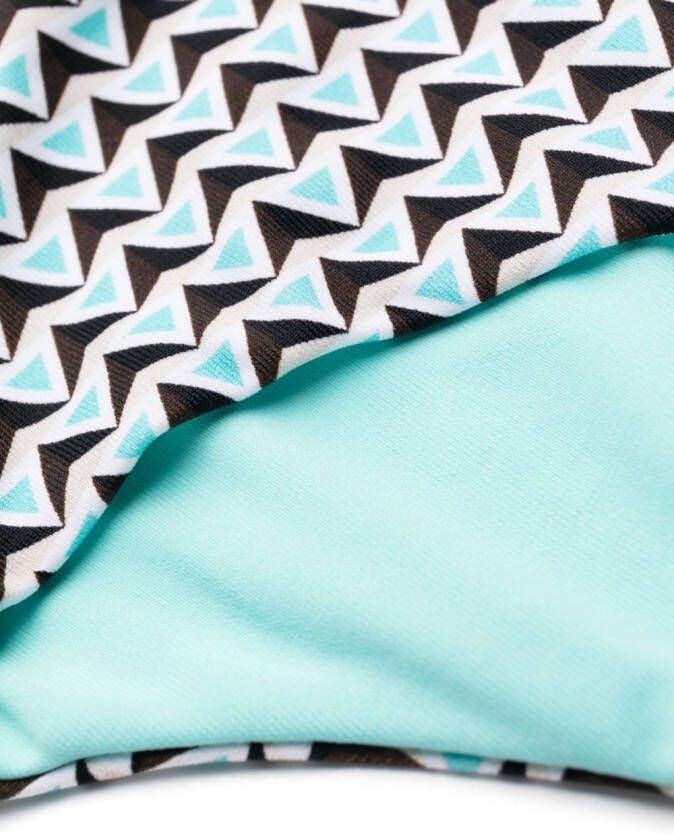 Fisico Bikini met geometrische print Blauw
