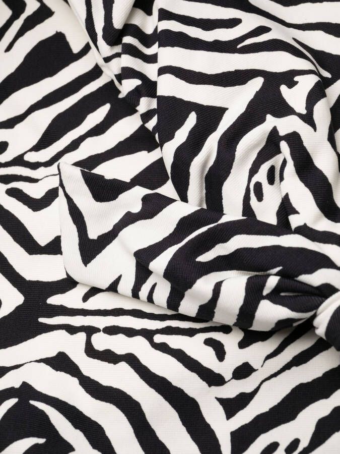 Fisico Bikini met zebraprint Zwart