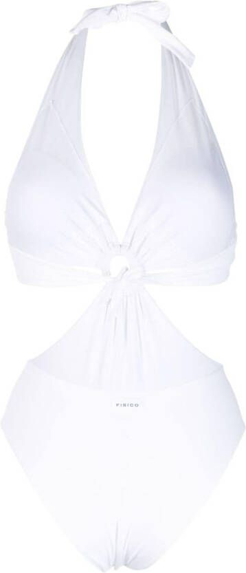 Fisico Badpak met uitgesneden detail Wit