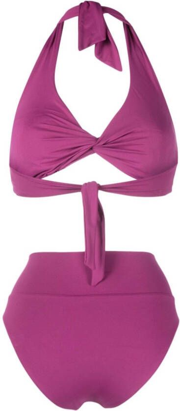 Fisico High waist bikini Roze
