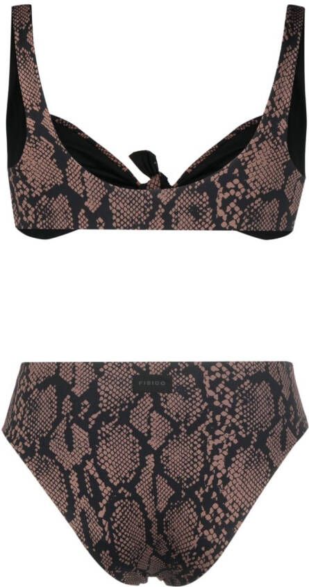 Fisico Bikini met luipaardprint Bruin