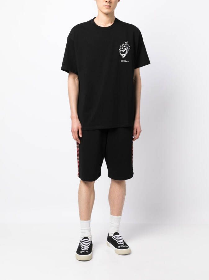 FIVE CM Bermuda shorts met trekkoord Zwart