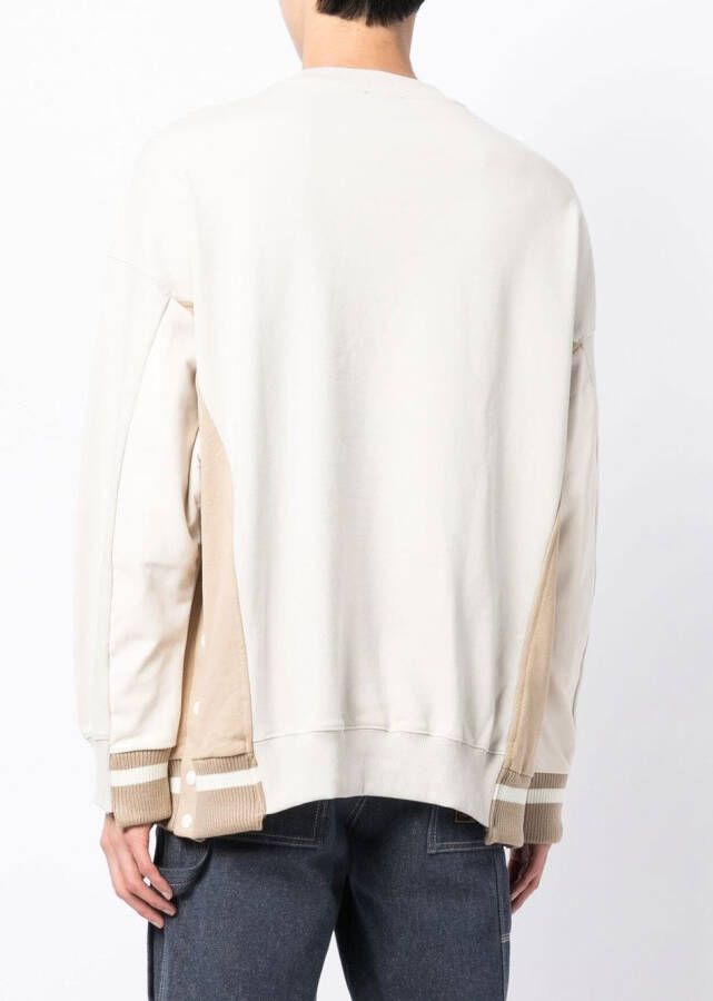 FIVE CM Sweater met geborduurd logo Beige