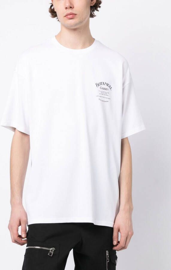 FIVE CM T-shirt met bloemenprint Wit