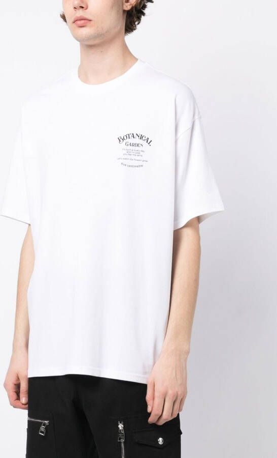 FIVE CM T-shirt met bloemenprint Wit