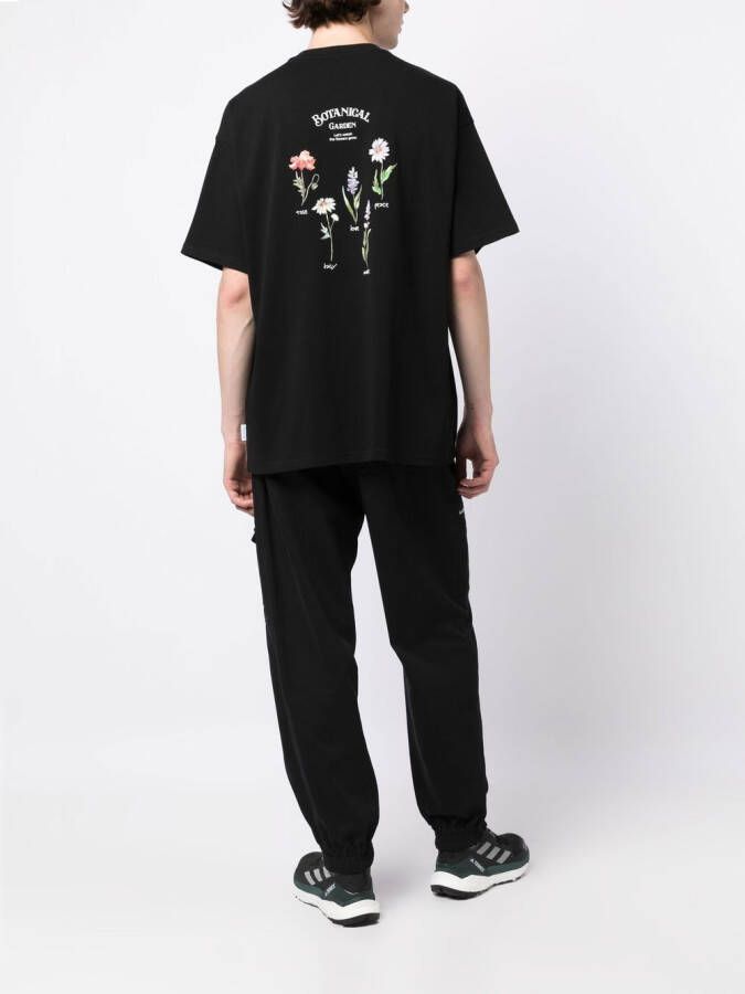FIVE CM T-shirt met bloemenprint Zwart
