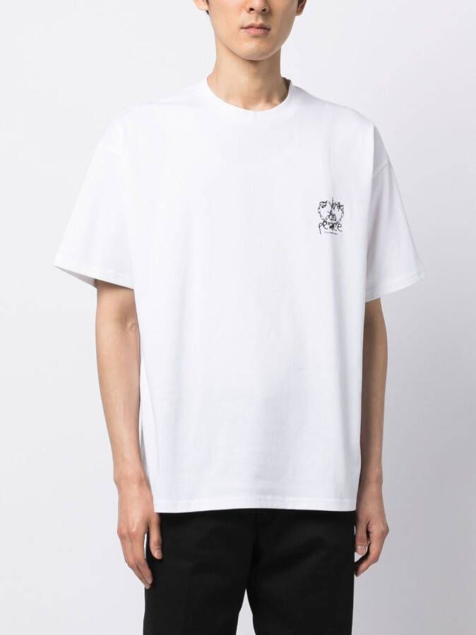 FIVE CM T-shirt met grafische print Wit