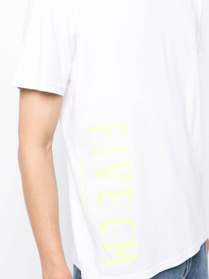 FIVE CM T-shirt met logo Wit