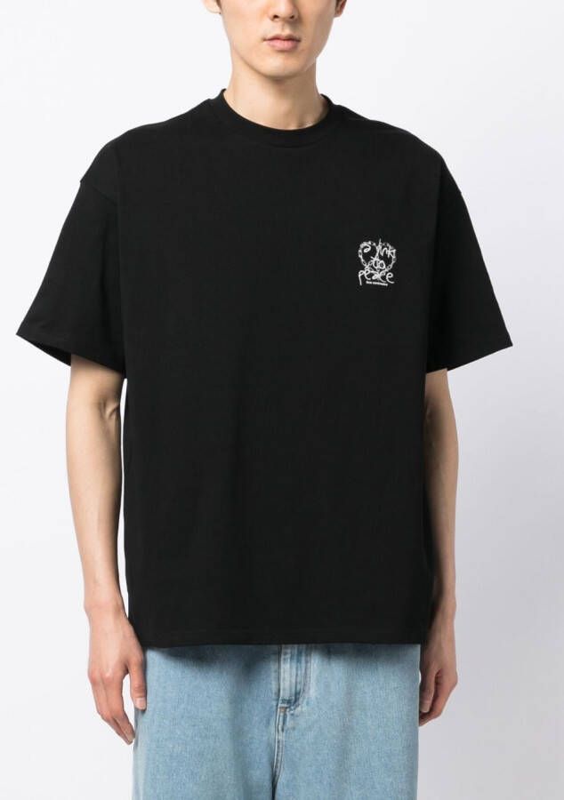 FIVE CM T-shirt met logoprint Zwart