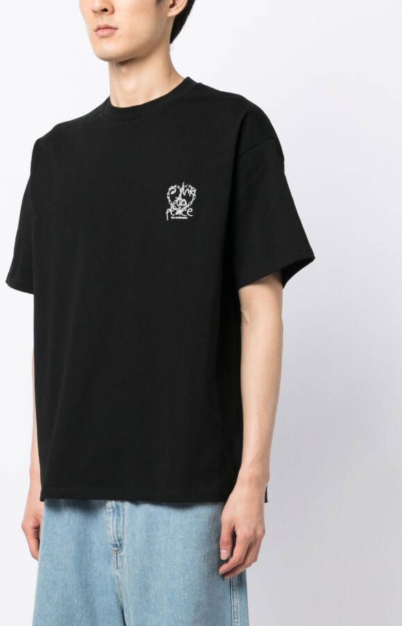 FIVE CM T-shirt met logoprint Zwart