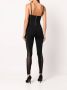 Fleur Du Mal Jumpsuit met mesh Zwart - Thumbnail 4