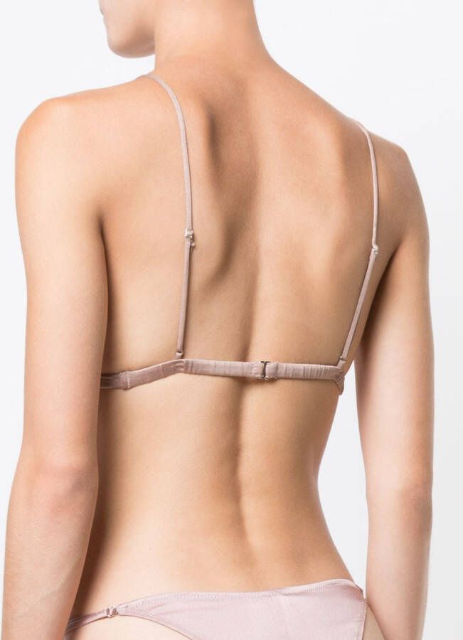 Fleur Du Mal Luxe triangle bra Bruin