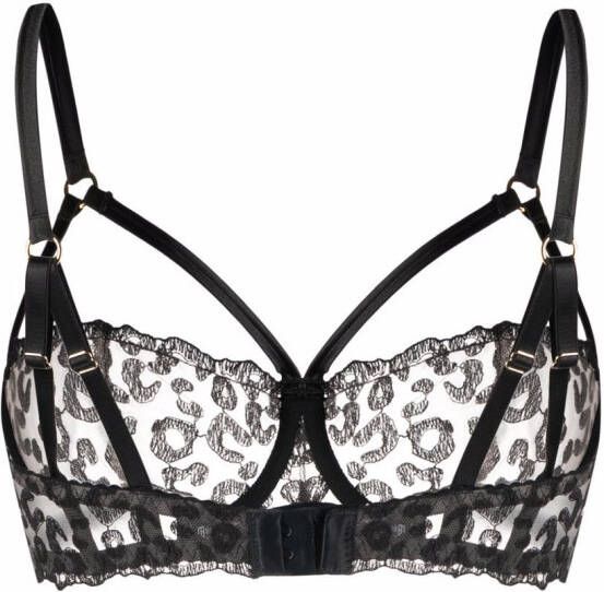 Fleur Of England Balconette bh met bandjes Zwart