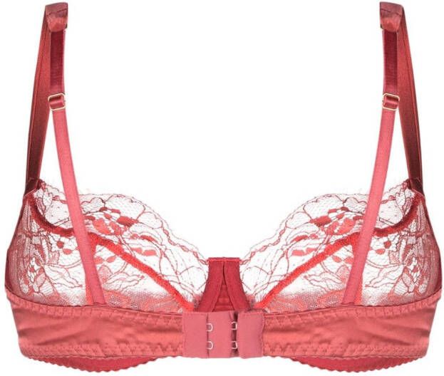 Fleur Of England Sienna kanten balconette bh Roze