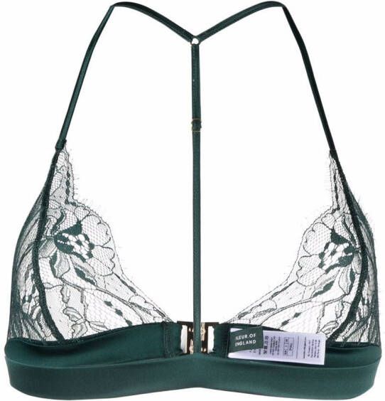 Fleur Of England Bh met afwerking van kant Groen