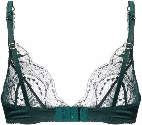 Fleur Of England Bh met afwerking van kant Groen